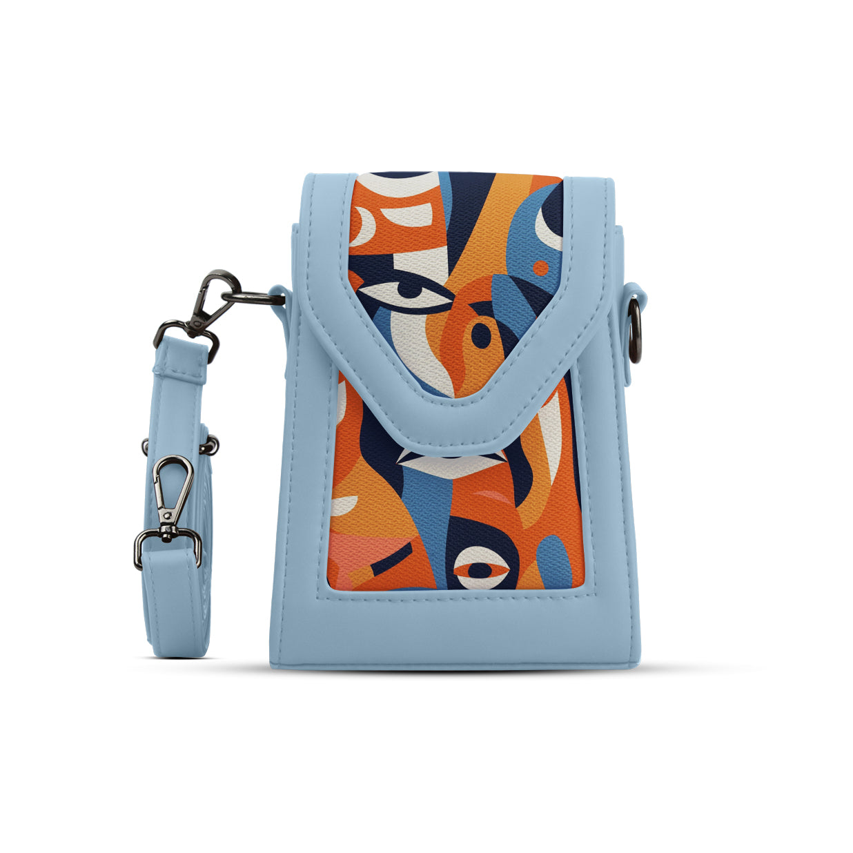 Blue Mini Urban Crossbody Bag Abstract Gaze