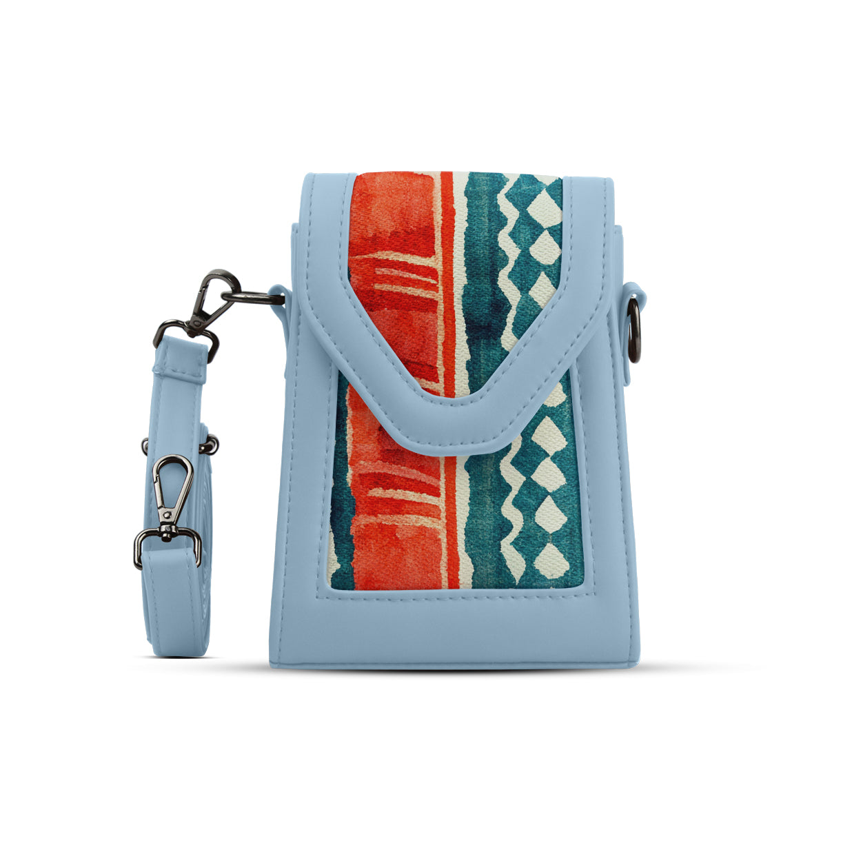 Blue Mini Urban Crossbody Bag Cultural Weave