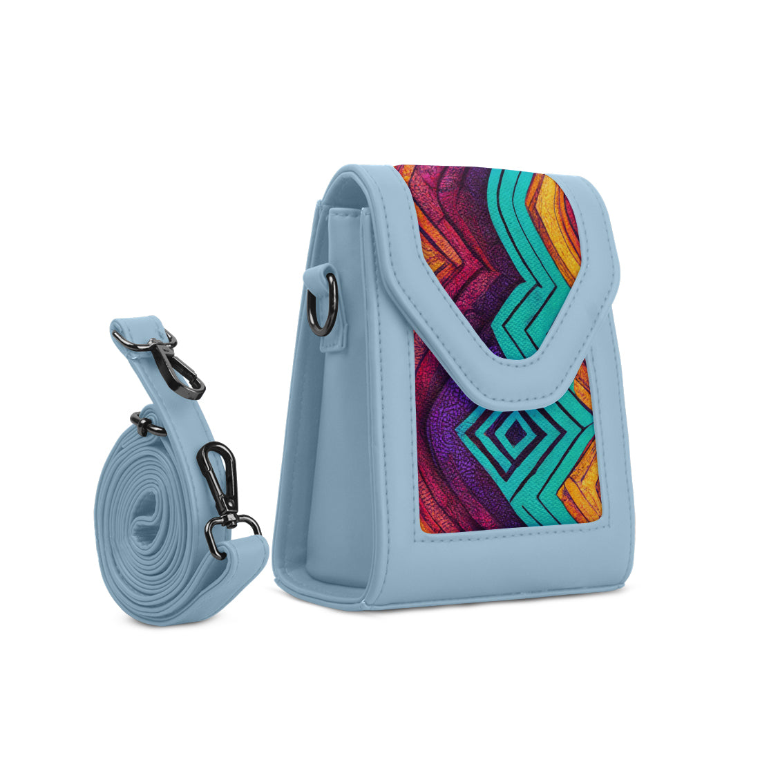 Blue Mini Urban Crossbody Bag Vivid Weave