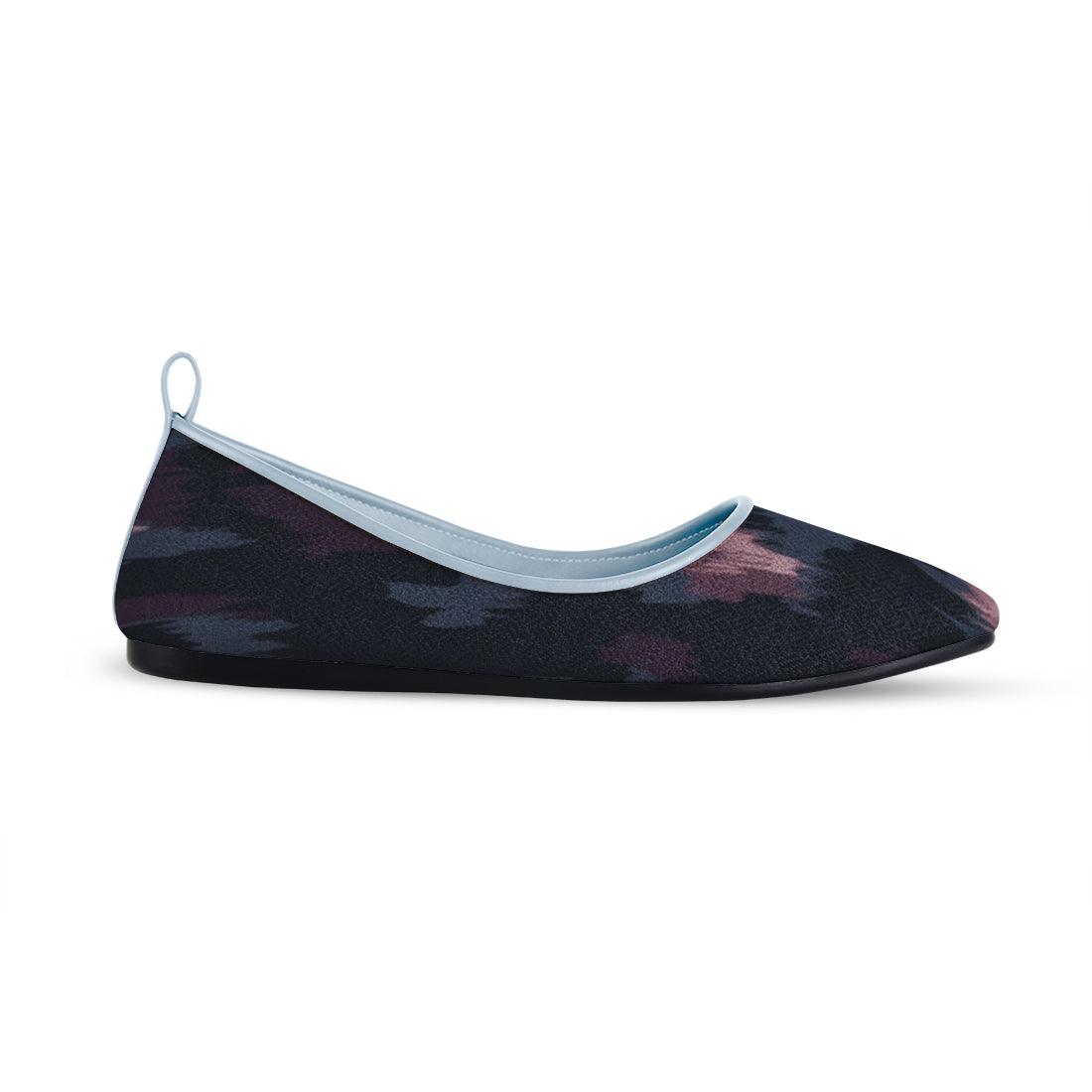 Blue Round Toe Shoe Blurred - CANVAEGYPT