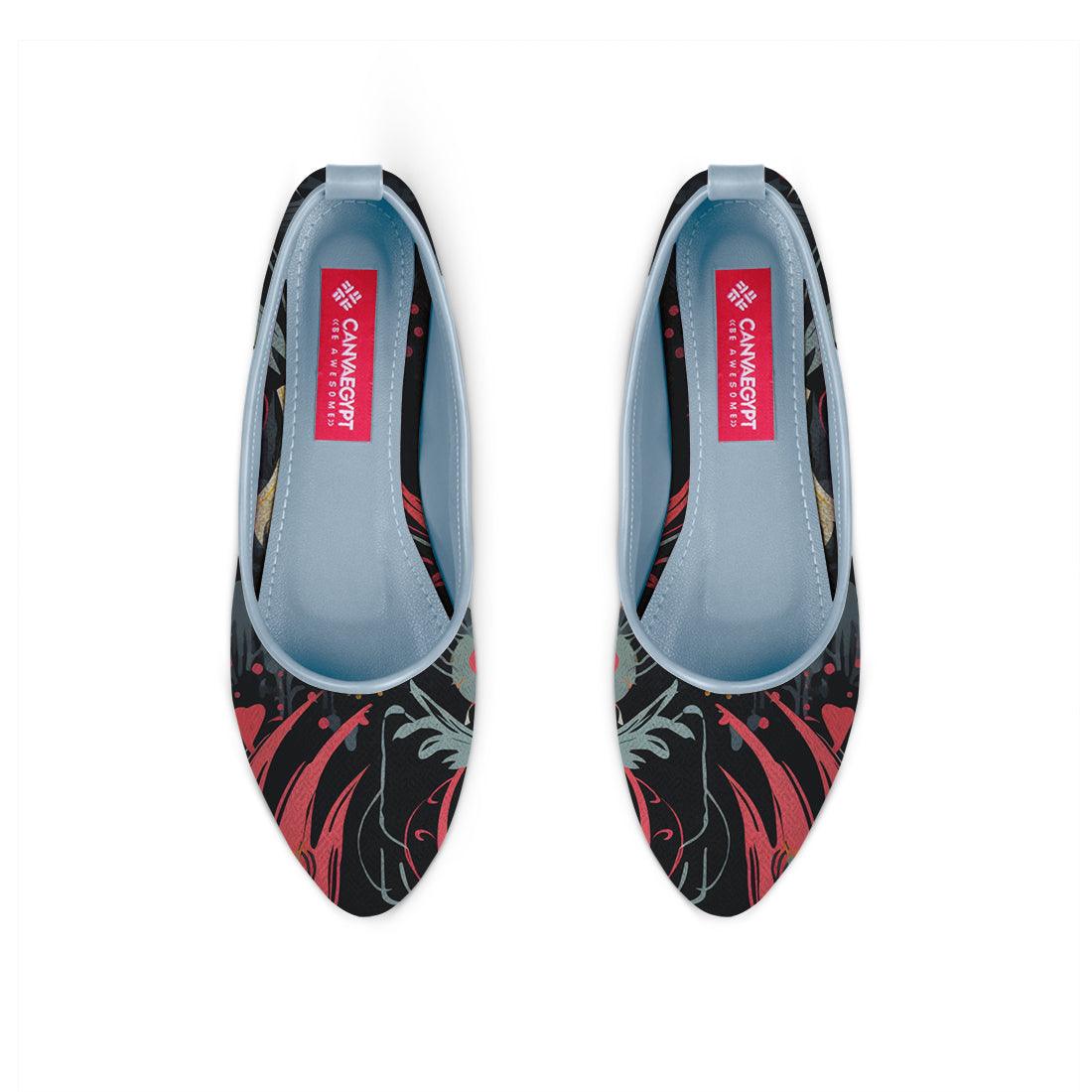 Blue Round Toe Shoe Flecks - CANVAEGYPT