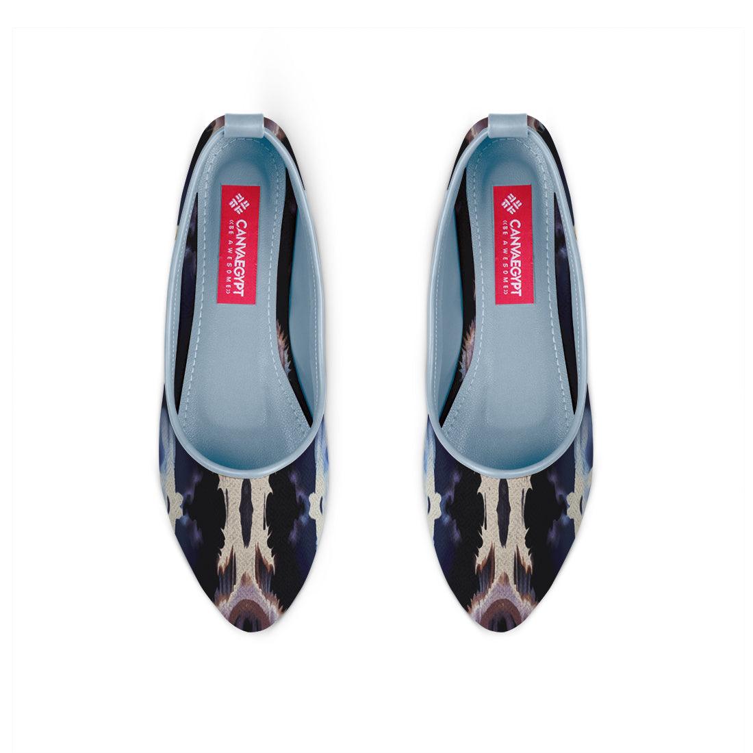 Blue Round Toe Shoe Puzzling - CANVAEGYPT