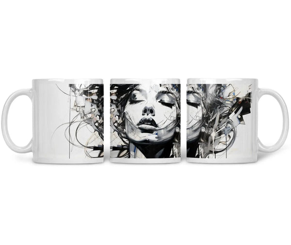 CERAMIC MUG Abstract Elegance - CANVAEGYPT