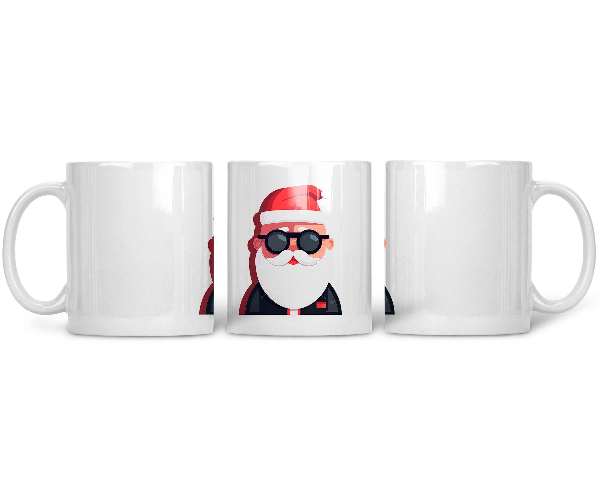 CERAMIC MUG Cool Claus Christmas Swagger - CANVAEGYPT