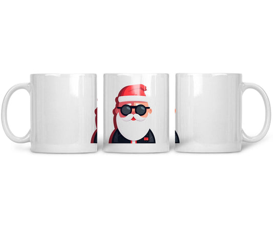 CERAMIC MUG Cool Claus Christmas Swagger - CANVAEGYPT