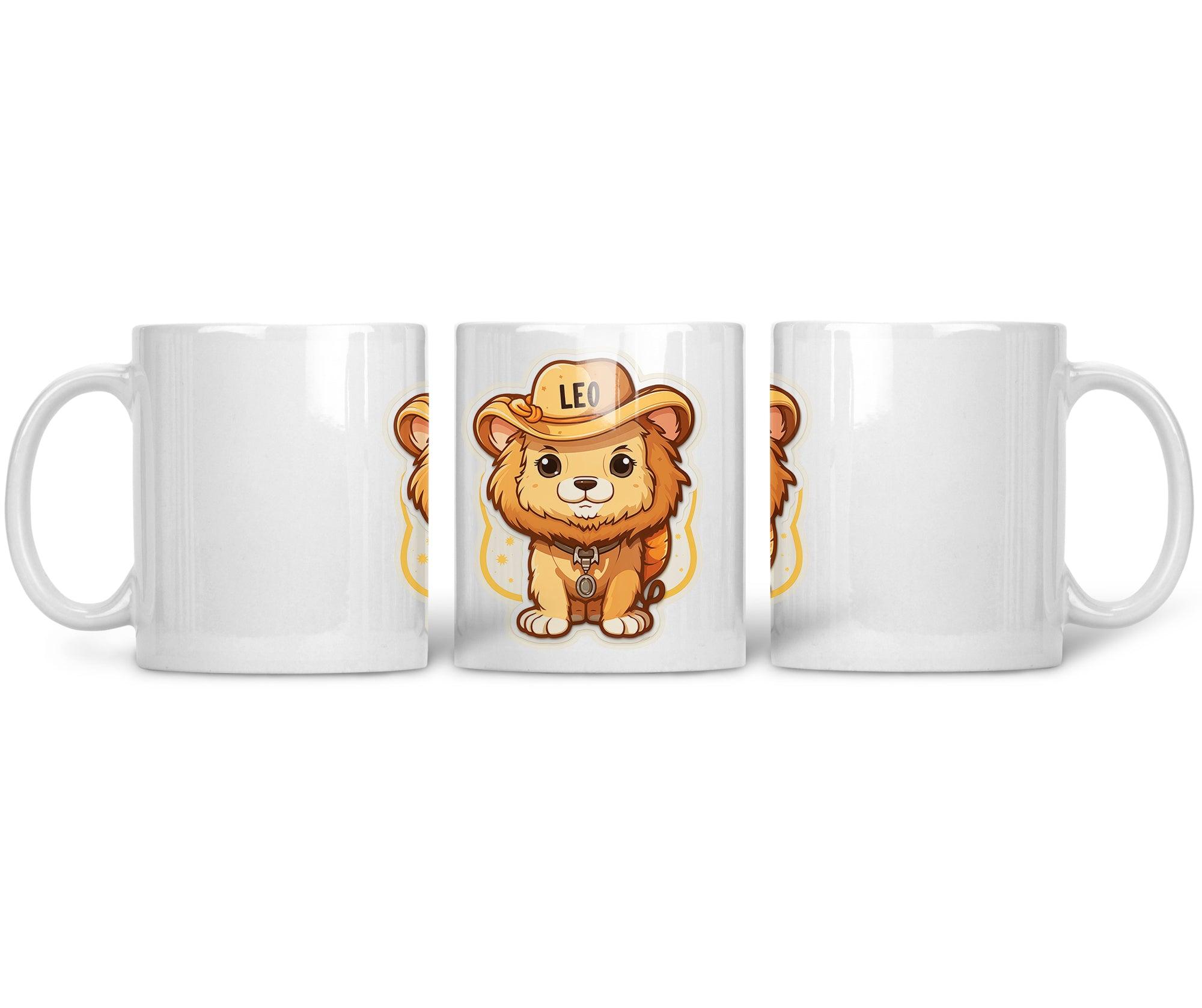 CERAMIC MUG Zodiac Paws Leo the Brave - CANVAEGYPT