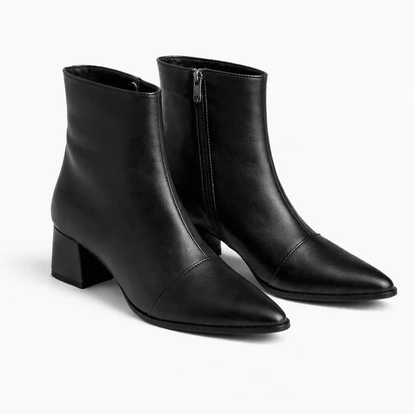 Black Urban Muse Ankle Boots – Bold Steps, Effortless Style - - tryon
