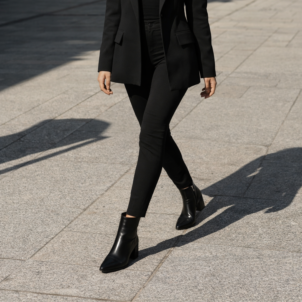 Black Urban Muse Ankle Boots – Bold Steps, Effortless Style