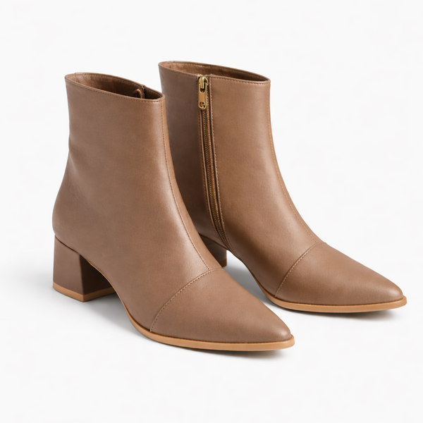 Tan Urban Muse Ankle Boots – Bold Steps, Effortless Style - - tryon