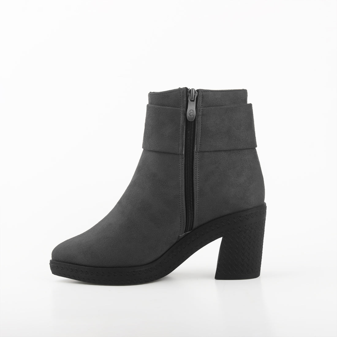 Chic Bow Booties Grey