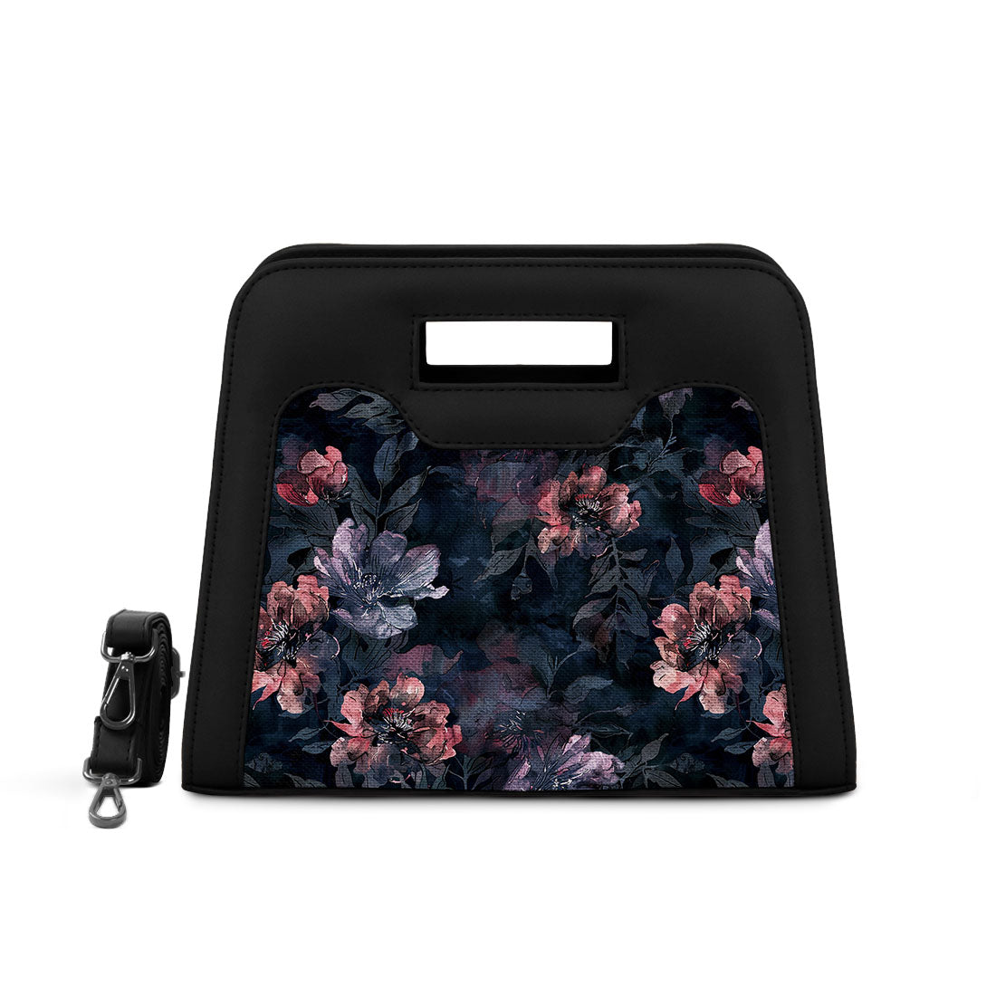 Black Chic Peek Handbag Dark Pattern