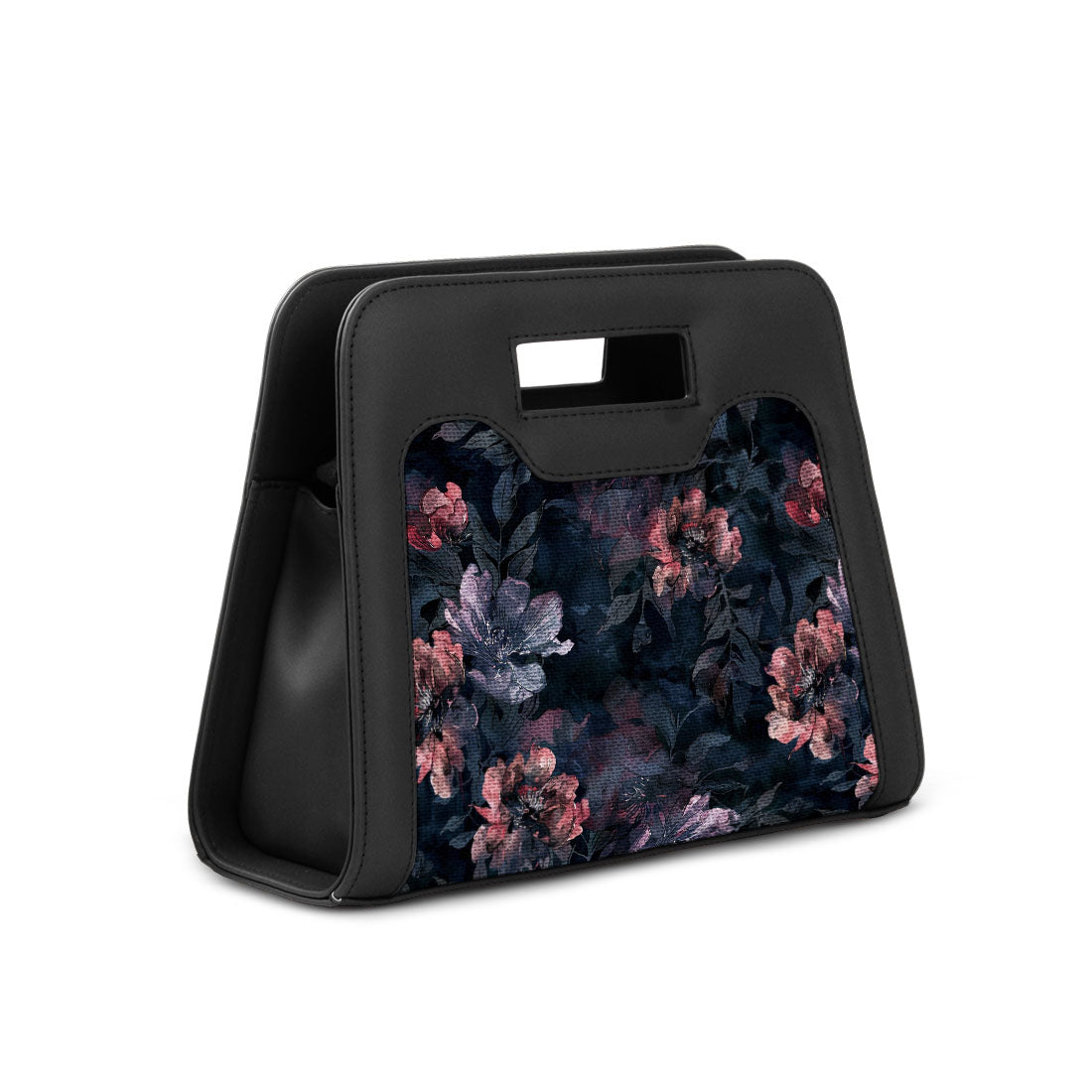 Black Chic Peek Handbag Dark Pattern