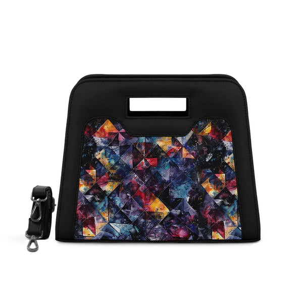 Black Chic Peek Handbag Dark Shapes - 1