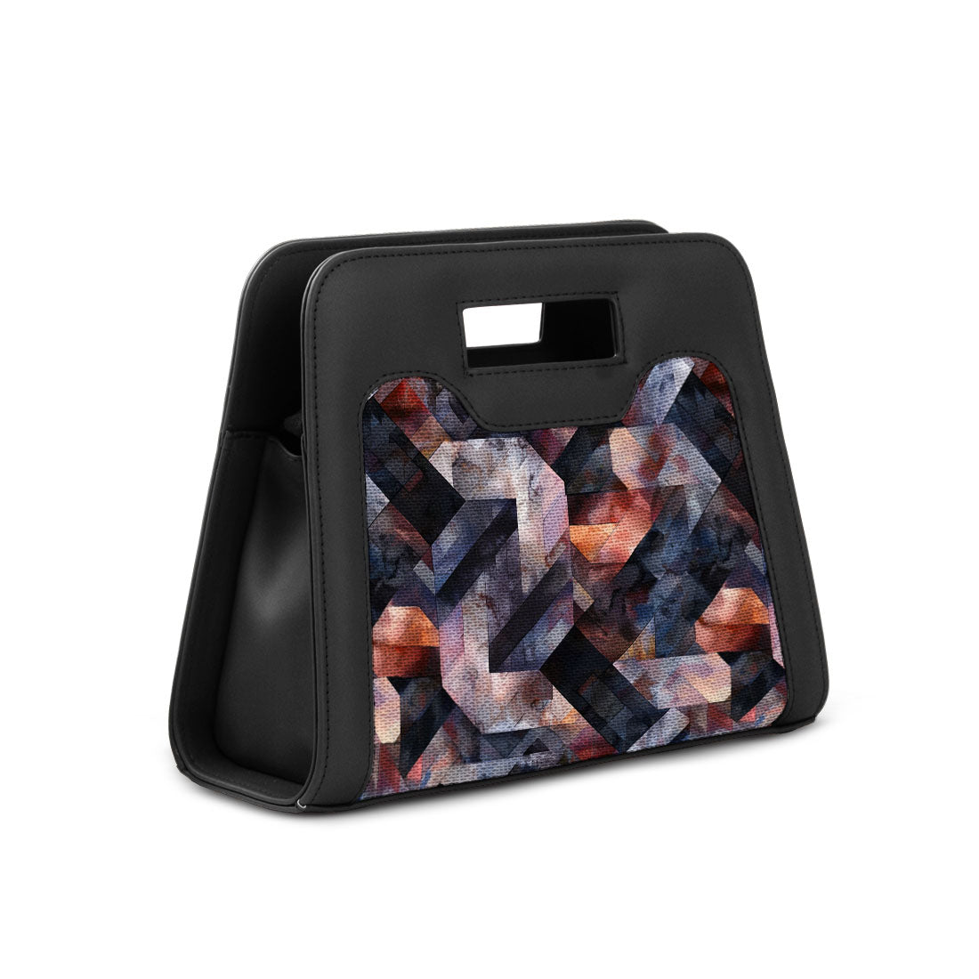 Black Chic Peek Handbag Rectangles