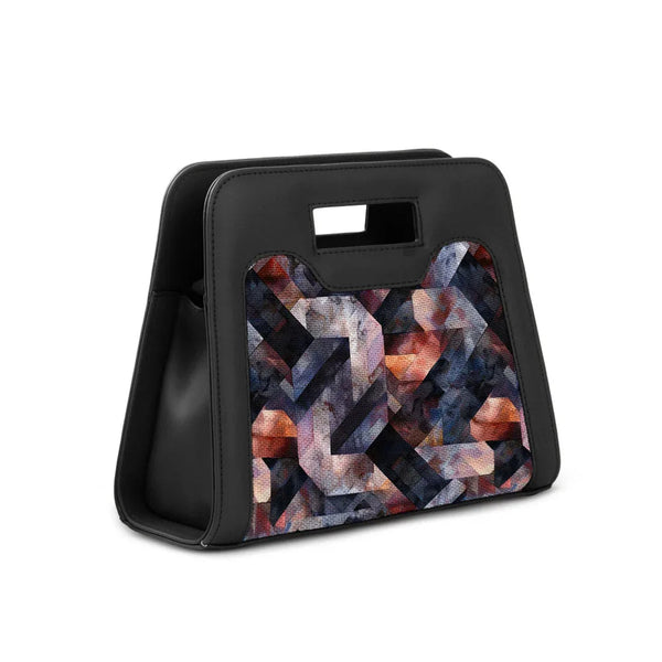 Black Chic Peek Handbag Rectangles