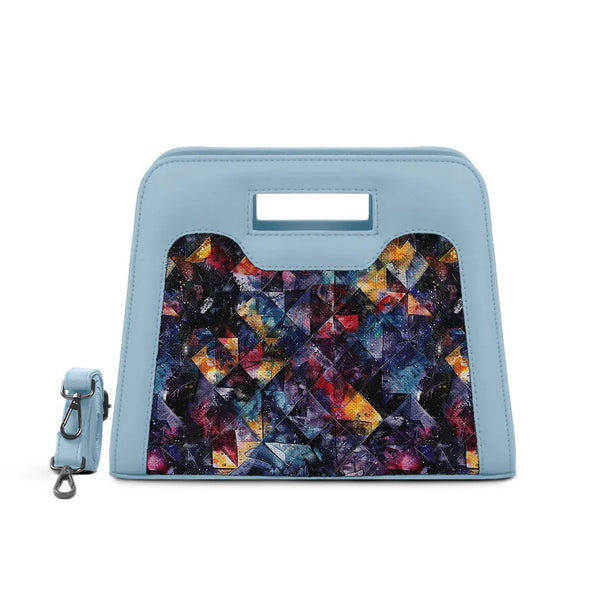 Blue Chic Peek Handbag Dark Shapes - 1