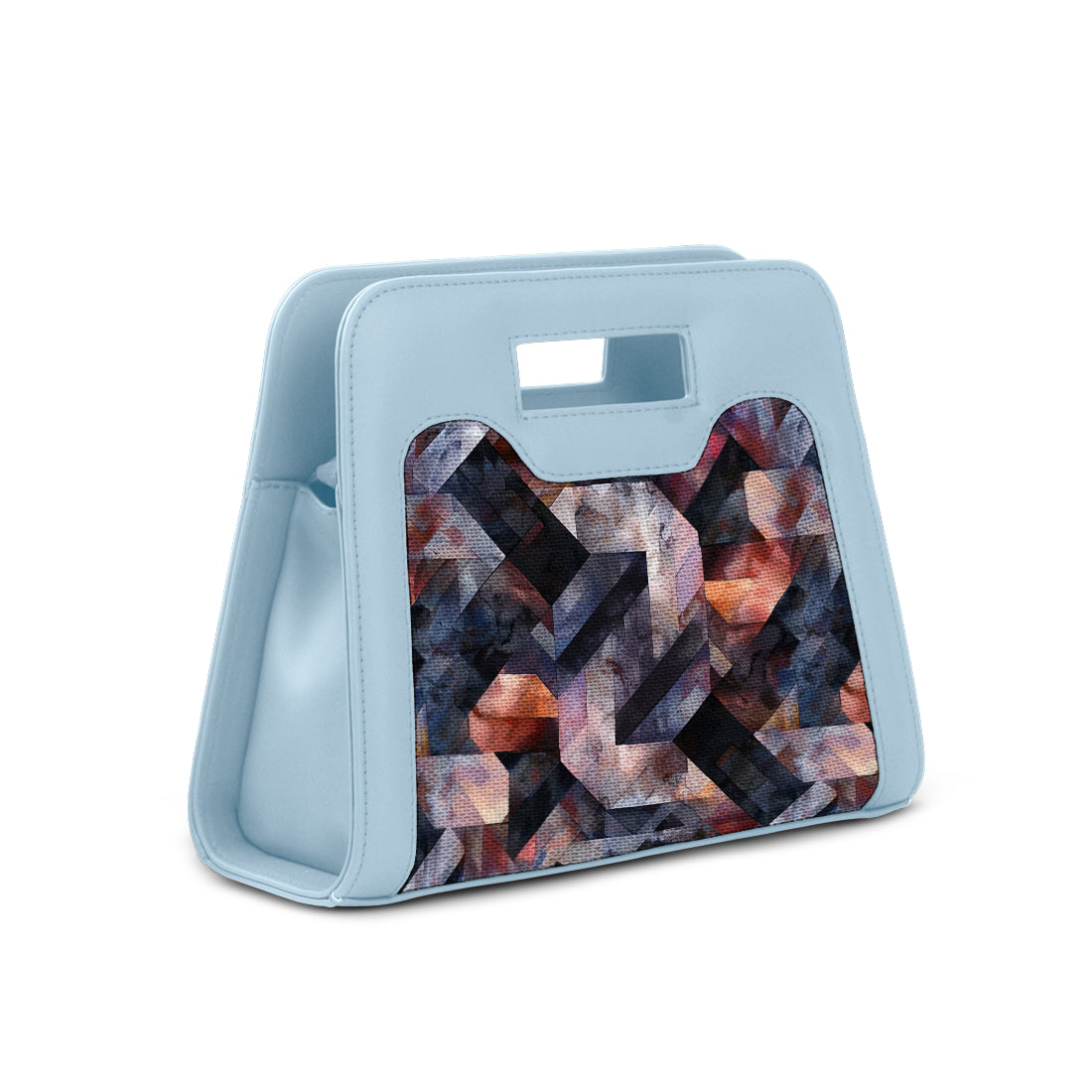 Blue Chic Peek Handbag Rectangles