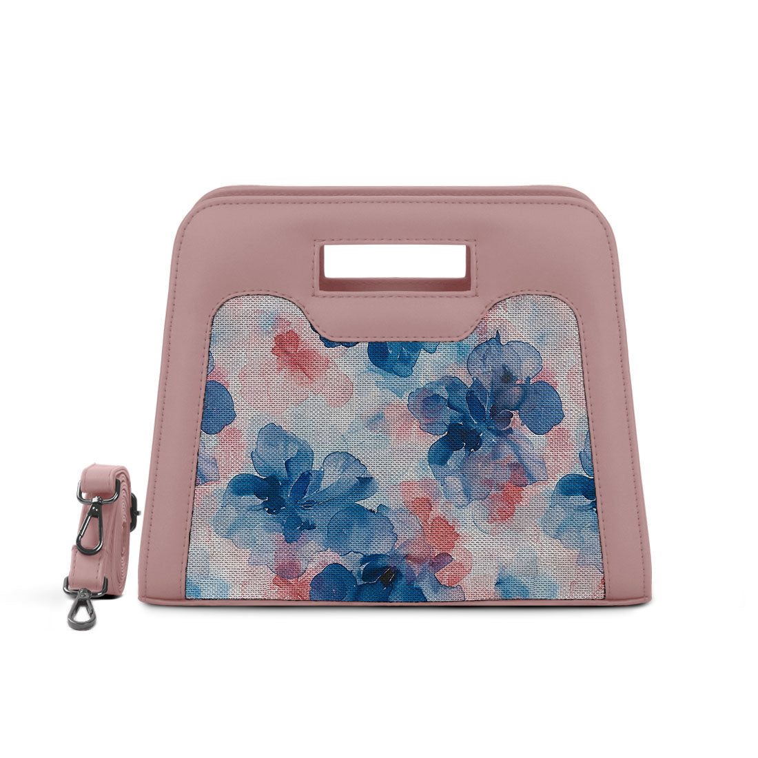 Rose Chic Peek Handbag Blue Flower