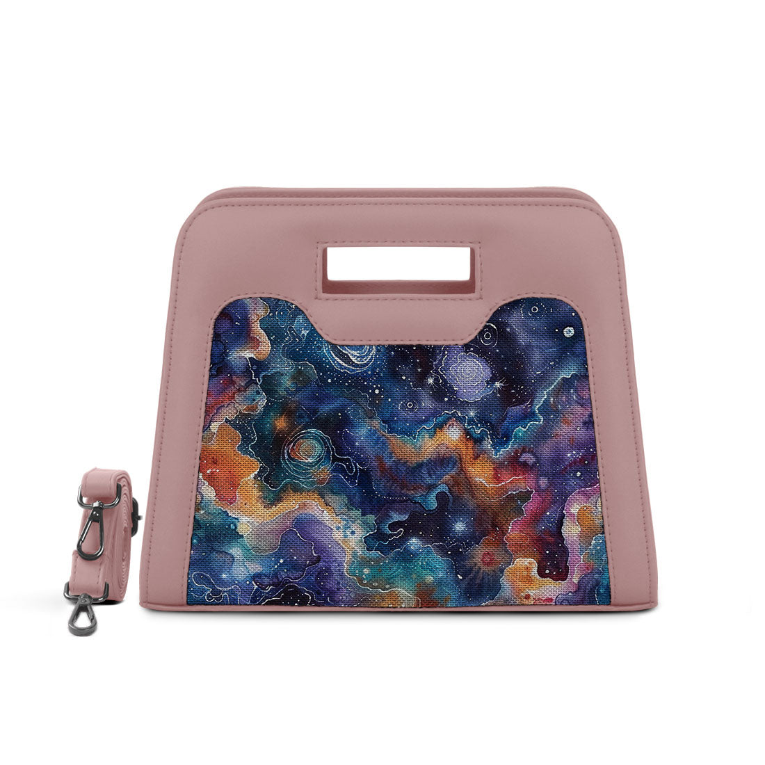 Rose Chic Peek Handbag Galaxy Shapes