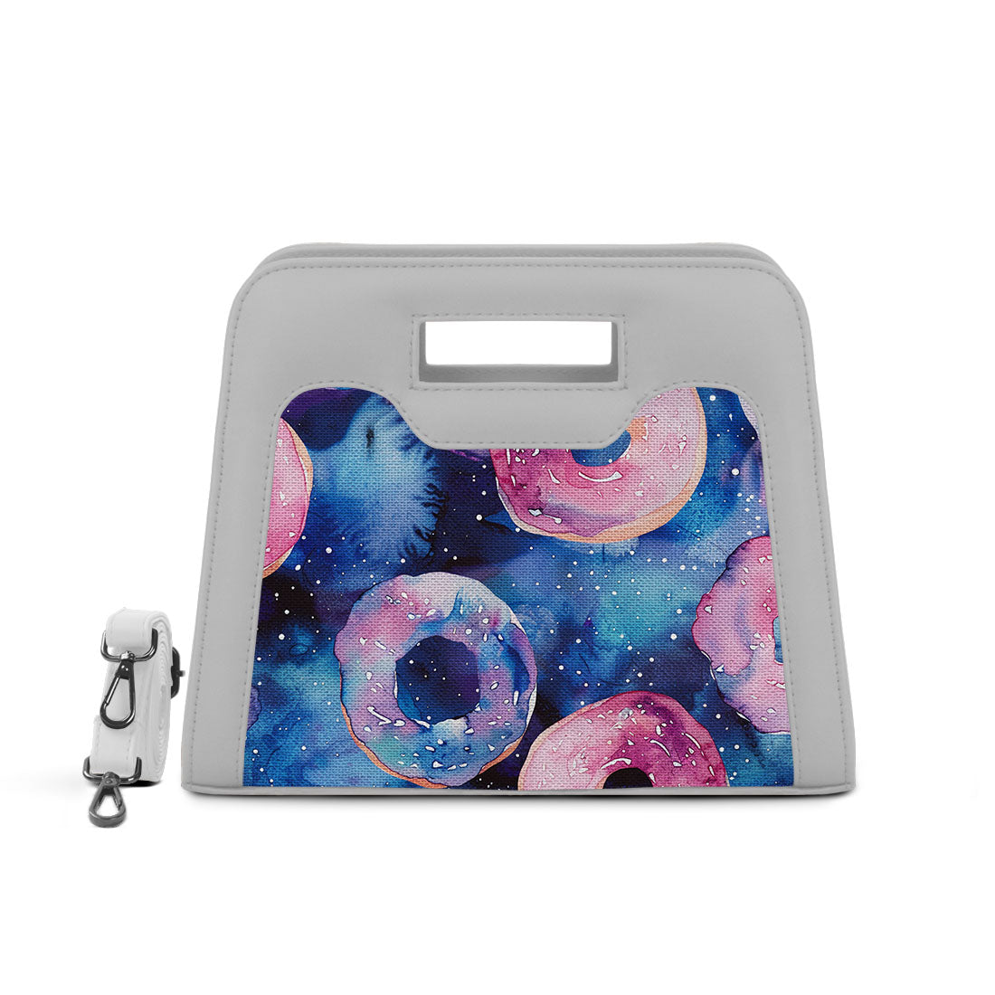 White Chic Peek Handbag Galaxy Dounts