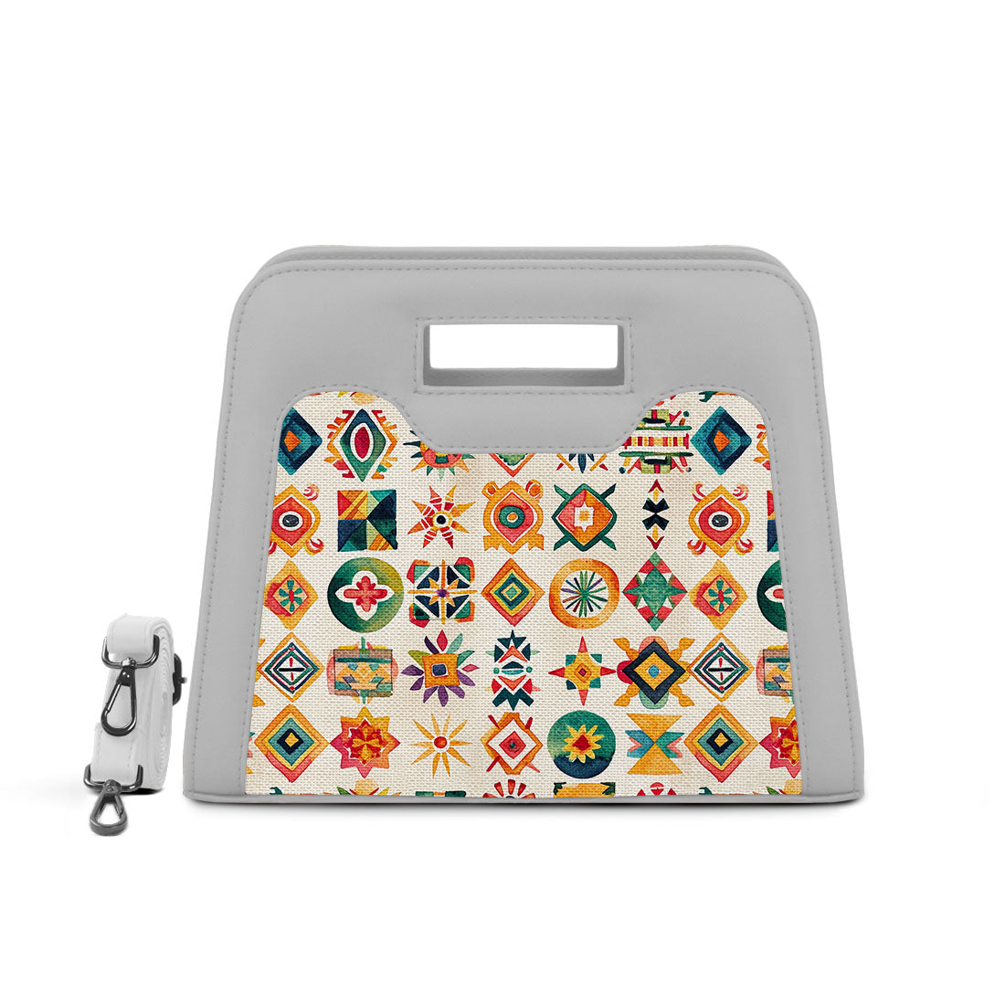 White Chic Peek Handbag Motifs
