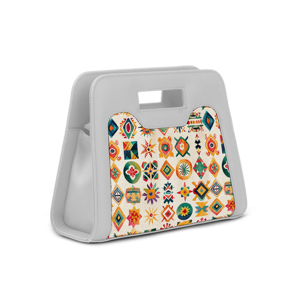 White Chic Peek Handbag Motifs