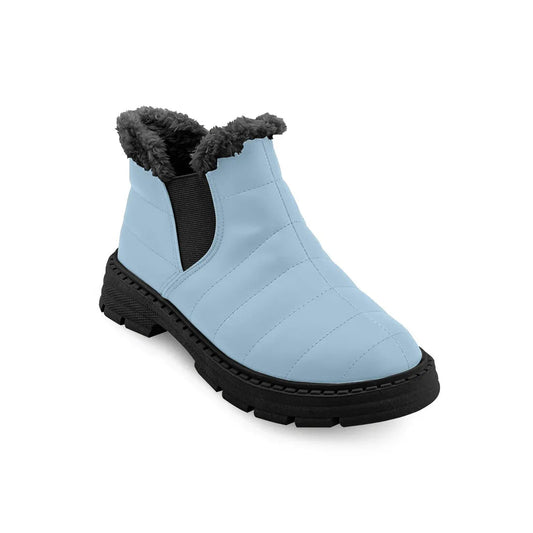 Cozy Step Winter Bootie Blue - 2 - tryon
