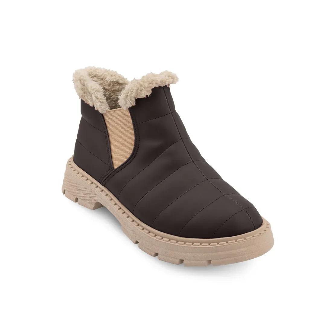 Cozy Step Winter Bootie DBrown - 3 - tryon