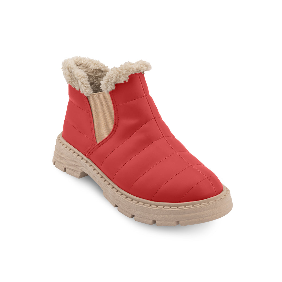 Cozy Step Winter Bootie Red