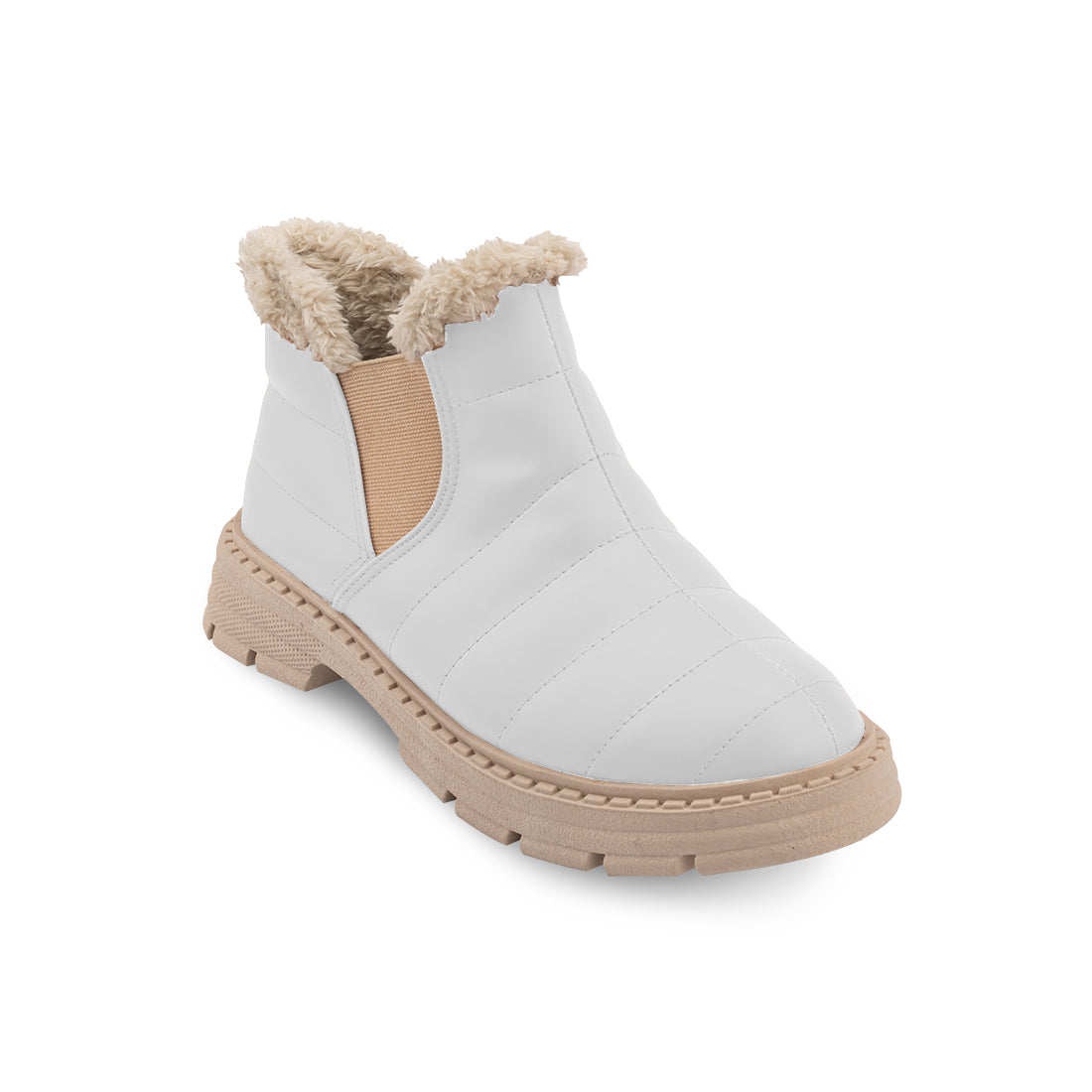 Cozy Step Winter Bootie White
