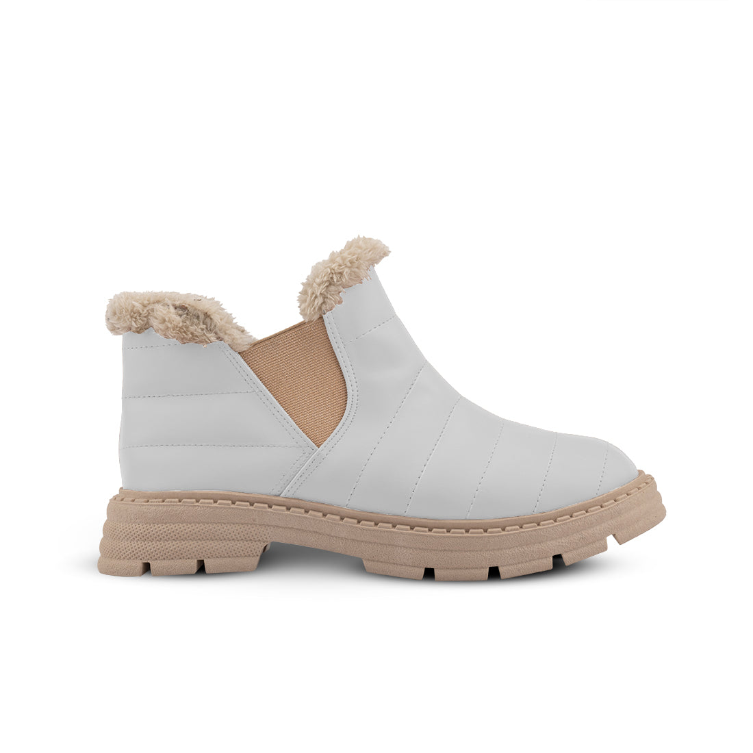 Cozy Step Winter Bootie White