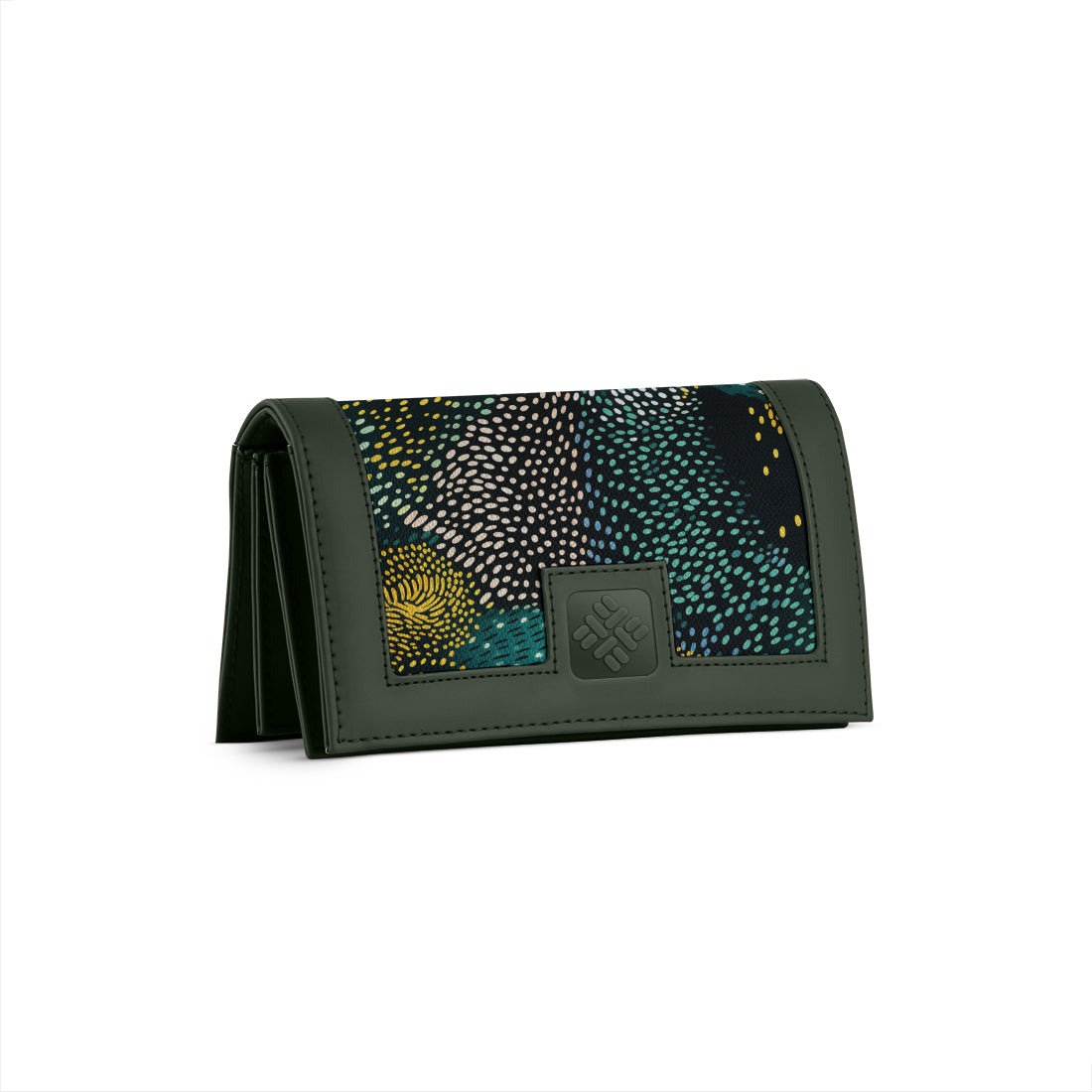 DGreen Sleek Elegance Fold Wallet with Night Sky Stippled Patterns
