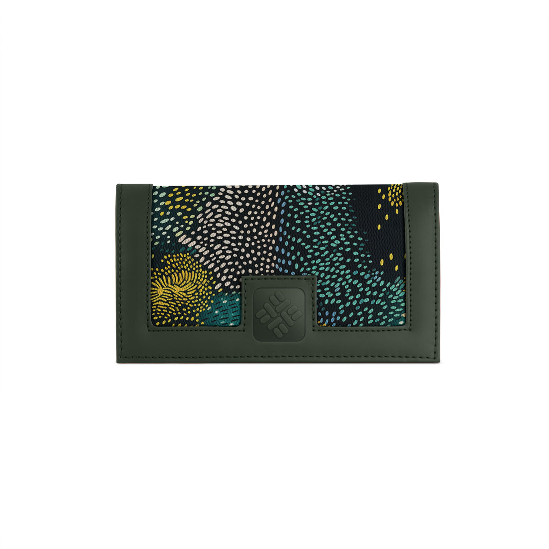 DGreen Sleek Elegance Fold Wallet with Night Sky Stippled Patterns