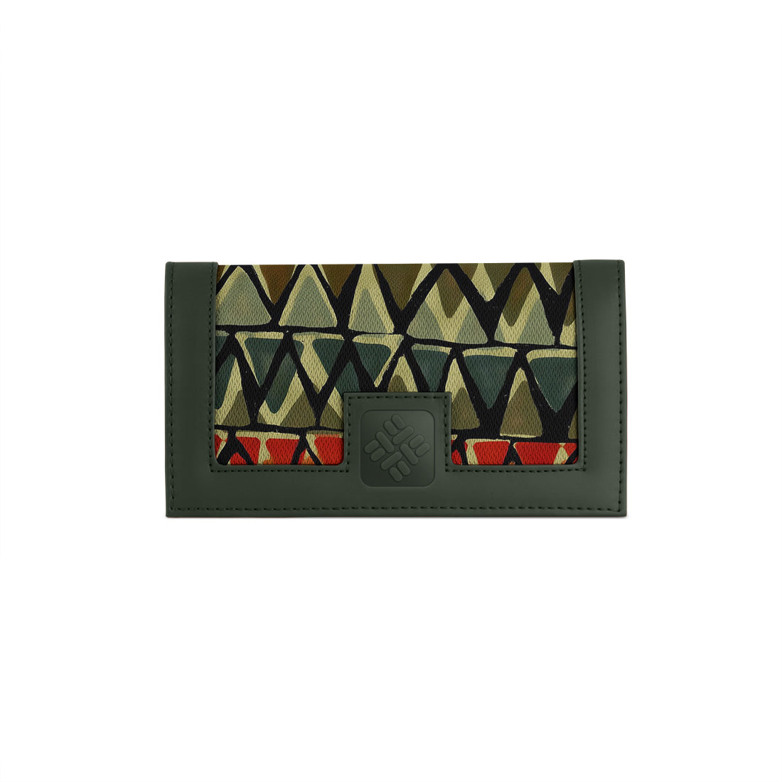 DGreen Sleek Elegance Fold Wallet with Tribal Chevron Vibes