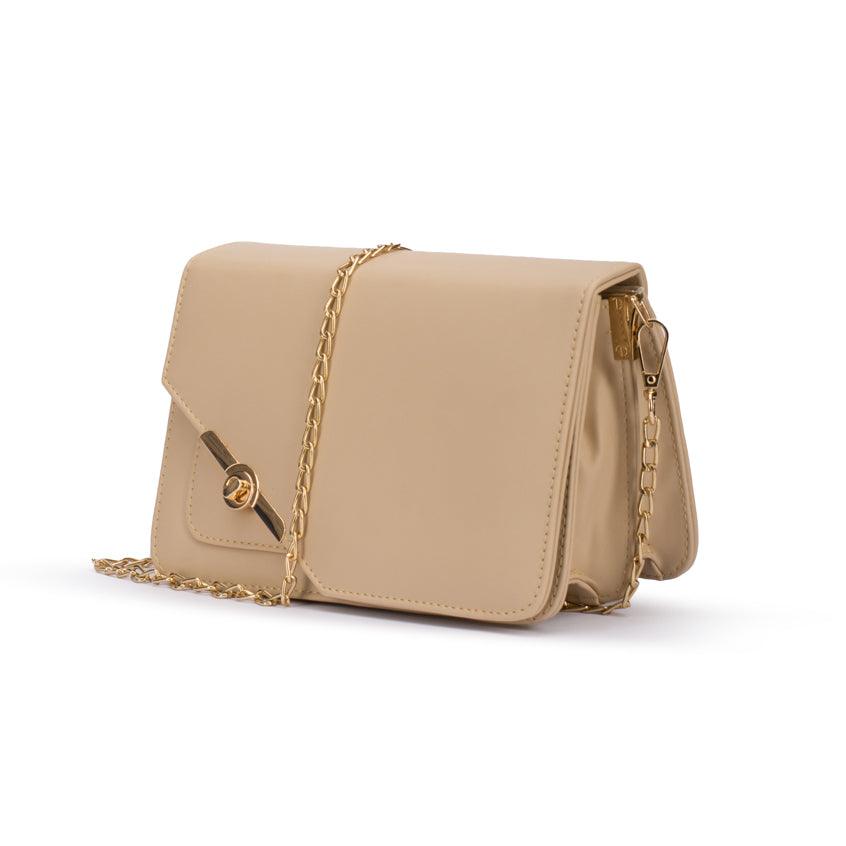 Quilted Beige Shoulder Bag - CANVAEGYPT