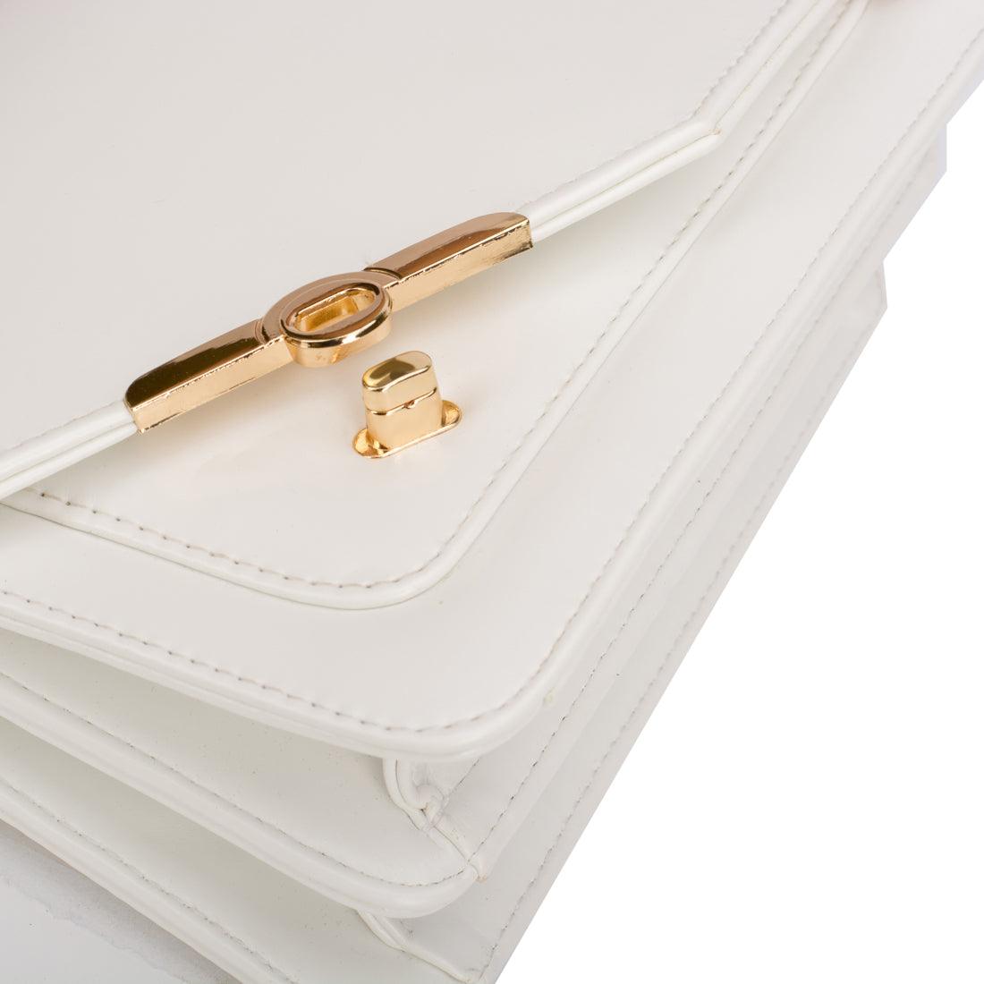 Quilted White Shoulder Bag - CANVAEGYPT