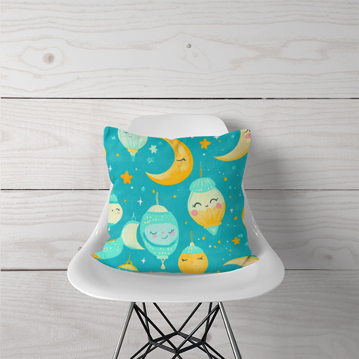 Decorative Pillow - Festive Crescent Glow