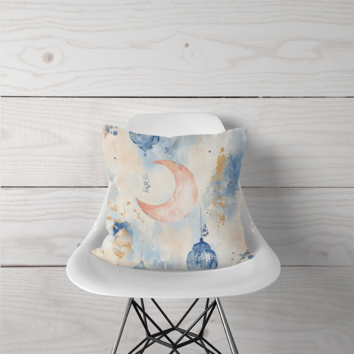 Decorative Pillow - Lanterns & Crescent Dreams