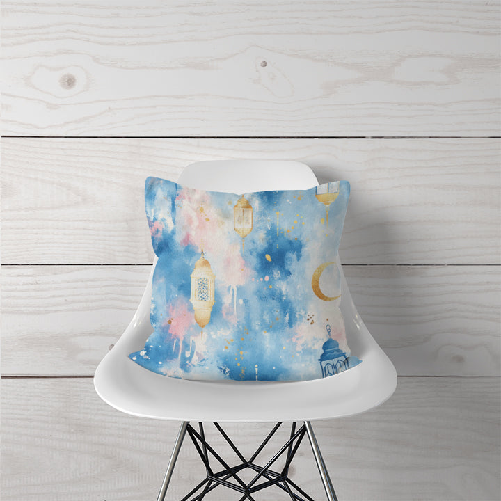 Decorative Pillow - Moonlit Ramadan Elegance