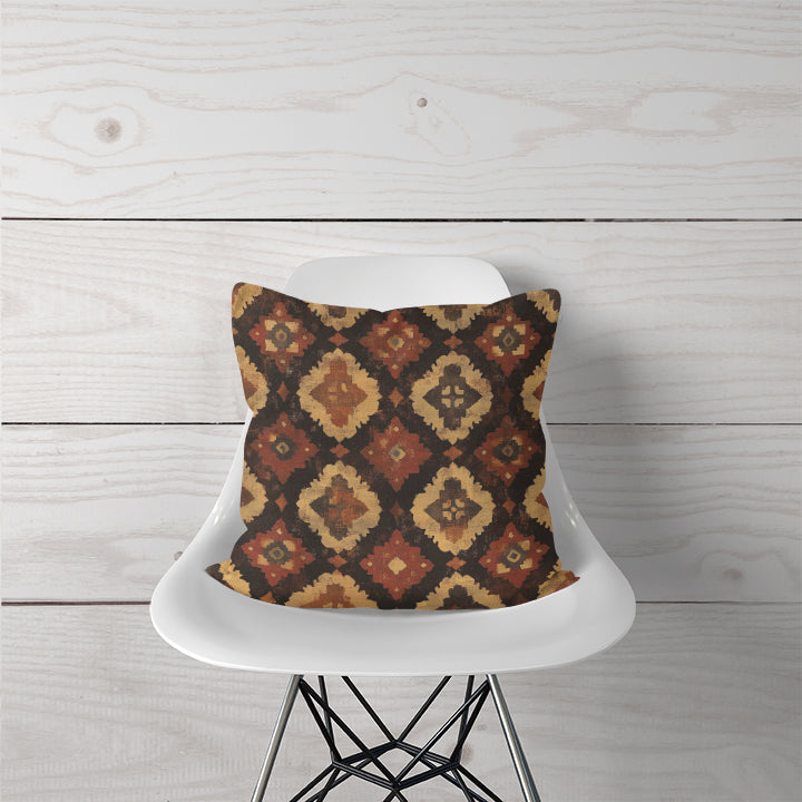 Decorative Pillow - Nomadic Charm in Earth Tones
