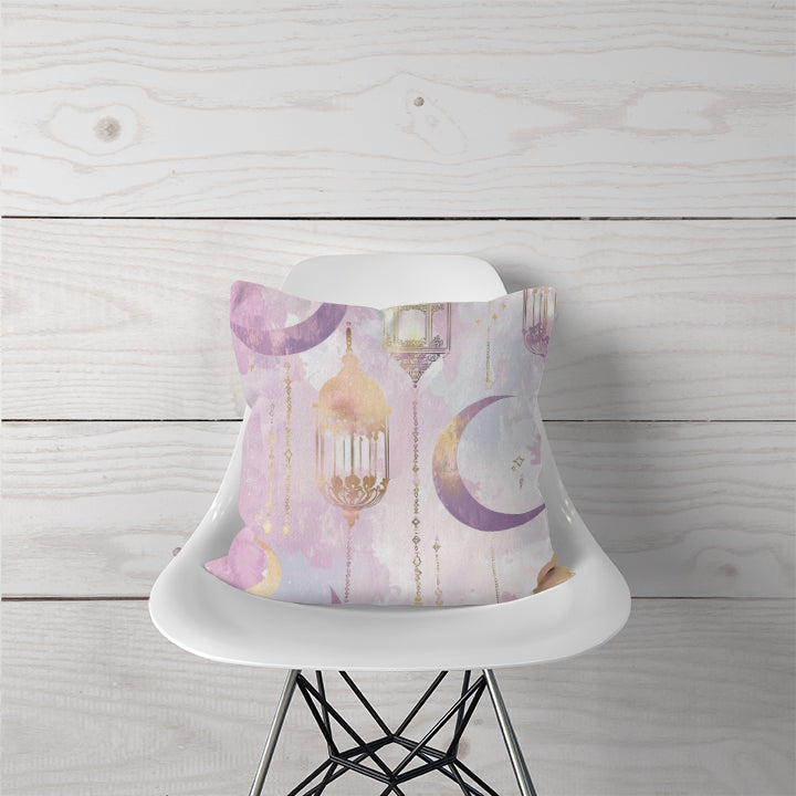 Decorative Pillow - Watercolor Ramadan Serenity