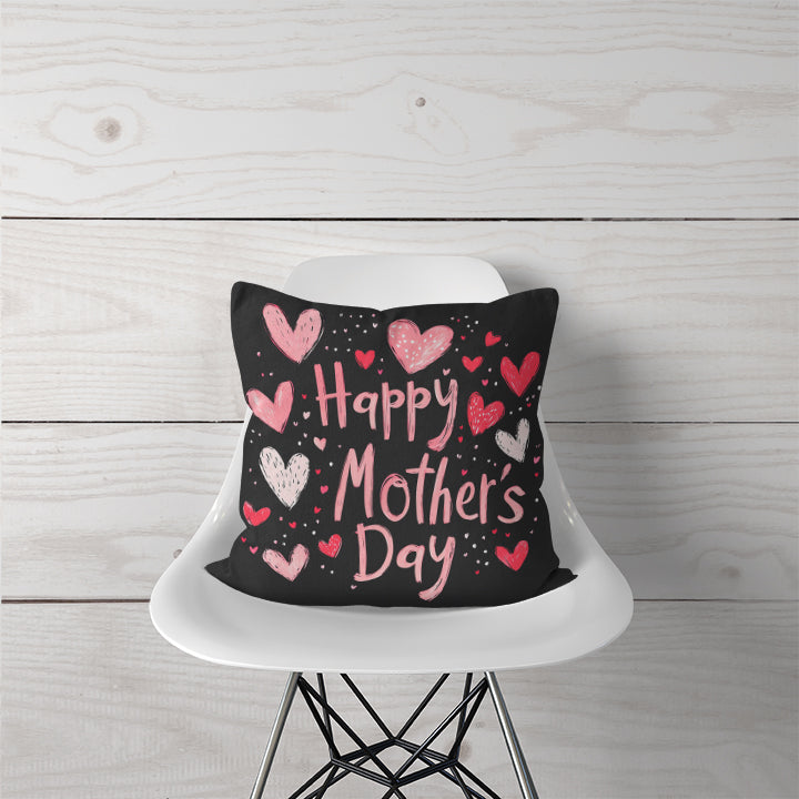 Decorative Pillow Chalkboard Hearts for Mom