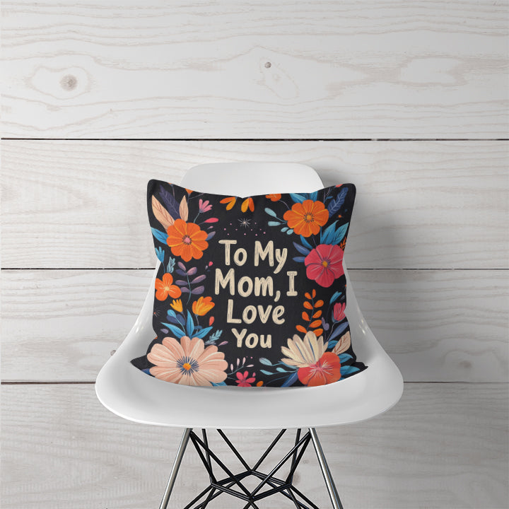 Decorative Pillow Midnight Blooms for Mom