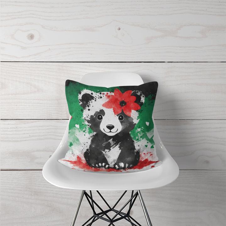 Decorative Pillow Palestine panda - CANVAEGYPT