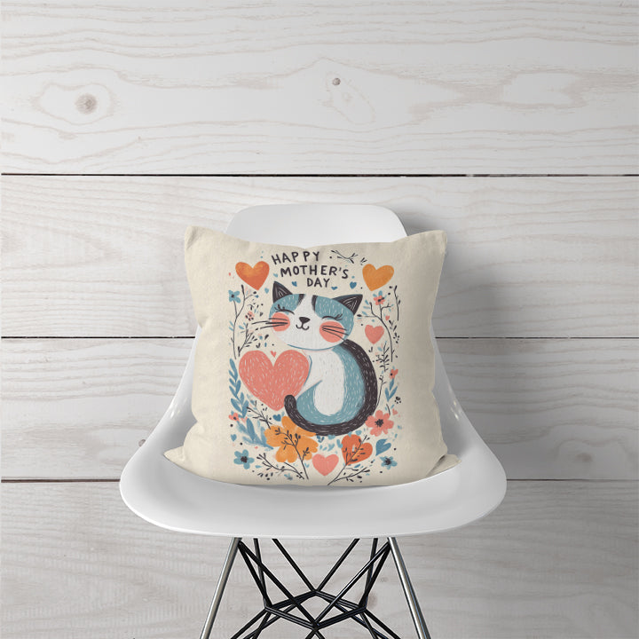 Decorative Pillow Purr-fect Mother's Day Love