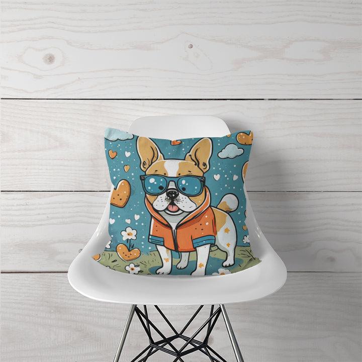 Decorative Pillow French Dog - CANVAEGYPT