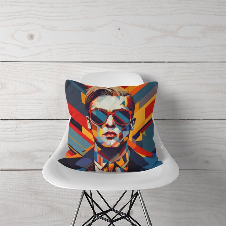 Decorative Pillow Geometric Cyberpunk - CANVAEGYPT