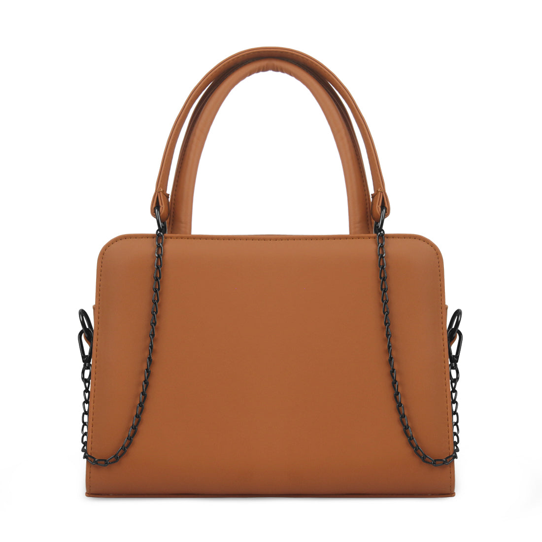 Havana Chic Chain Accent Handbag