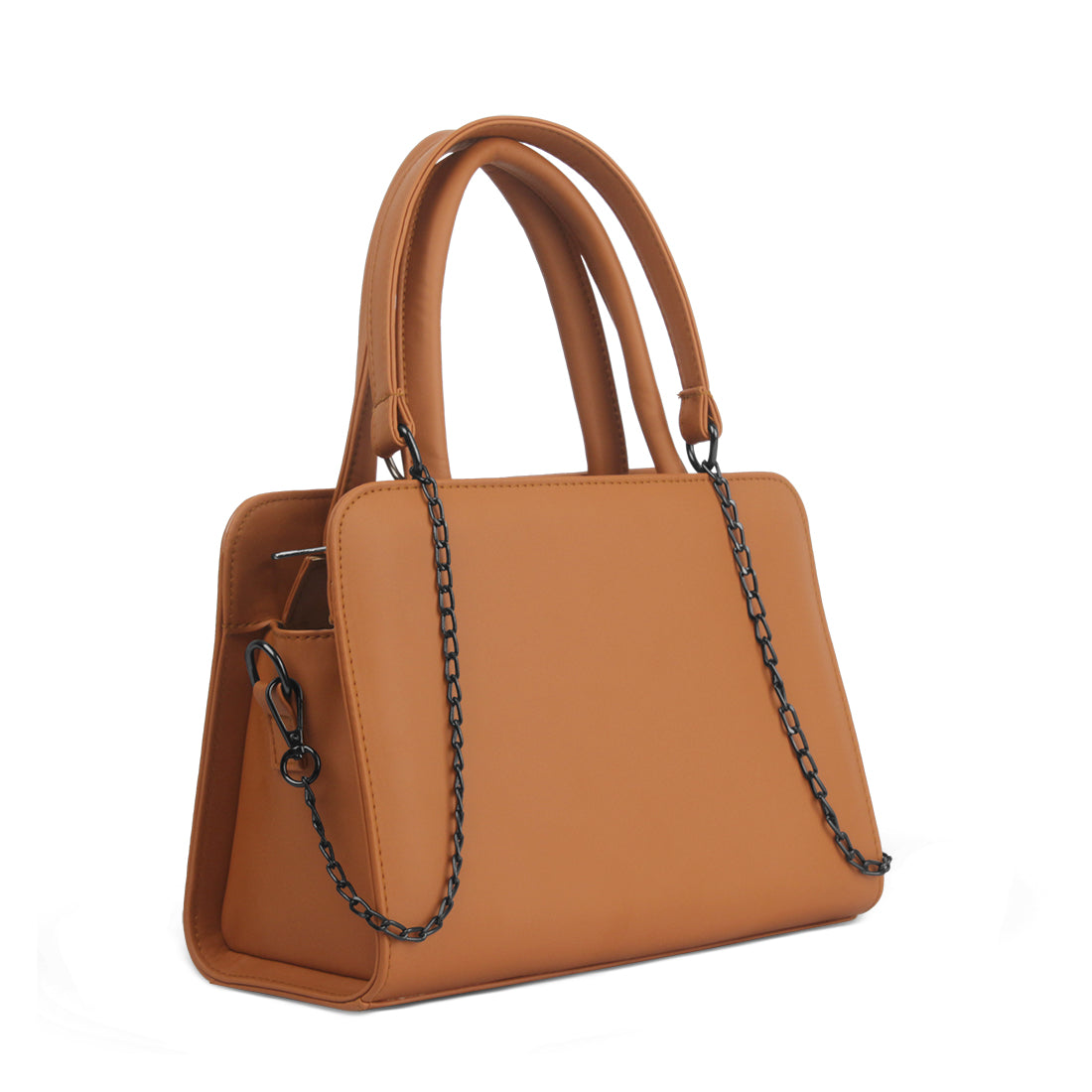 Havana Chic Chain Accent Handbag