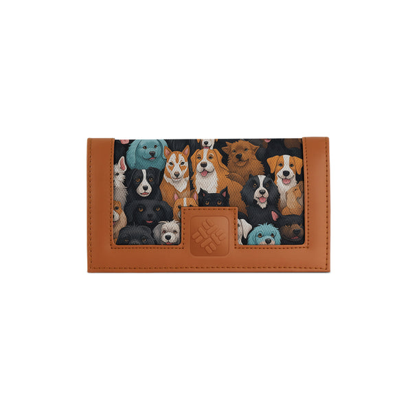 Havana Sleek Elegance Fold Wallet Featuring Adorable Dog Collective